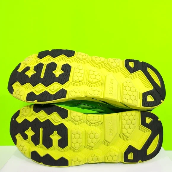 Hoka Men's Green and Yellow Running Shoes - Picture 7 of 11